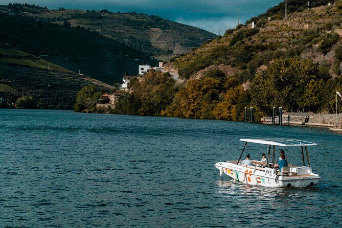 Pinhão: Electric Boat Experience 1h - Taste of Two Wines - Comfort and practicality: rain protection, seats, Wi‑Fi, and no restrooms